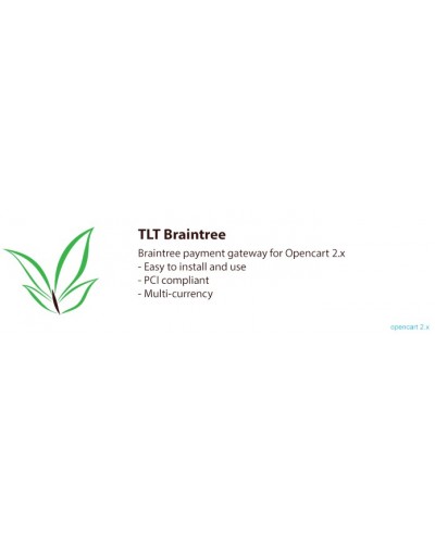 TLT Braintree Payments for Opencart 2.x